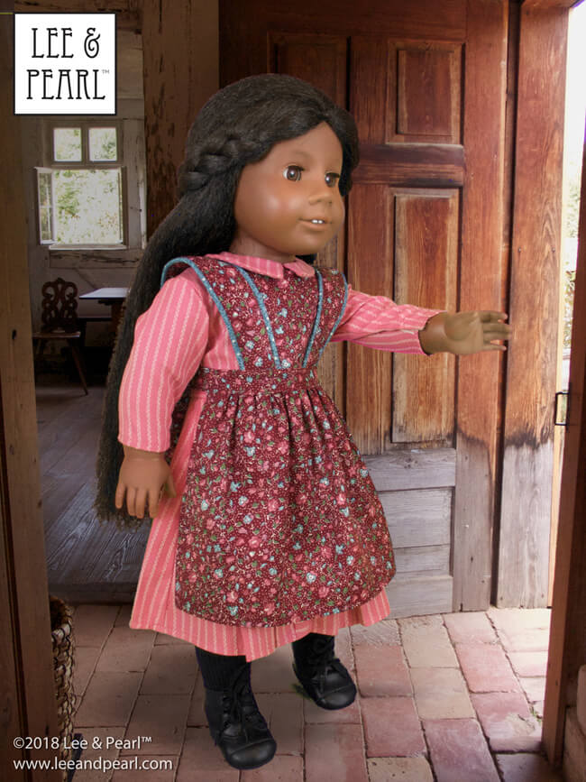 Who else is mesmerized by the Great British Baking Show this holiday season? Today, we're presenting baking-themed patterns for dolls, perfect for gifts, holiday scenes, sewing along to your favorite new TV show — and for Blaire Wilson, the COMING SOON 2019 American Girl Girl of the Year! Here’s Pattern 1022: Cookie Time Apron, Pinafore and Oven Mitt for 18 Inch Dolls, available in the Lee & Pearl Etsy store at https://www.etsy.com/listing/213964231/lp-pattern-1022-cookie-time-apron