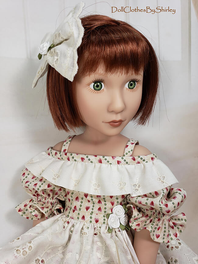 Happy Valentine’s Day! We're thrilled that Shirley F. of DollClothesByShirley on Etsy — one of our favorite custom doll seamstresses — has graciously allowed us to share these pictures of her A Girl for All Time® dolls wearing the holiday themed dresses she made using Lee & Pearl Pattern 1035: Olá Brasil for 18 Inch, 16 Inch and 14 1/2 Inch Dolls. Thank you, Shirley!