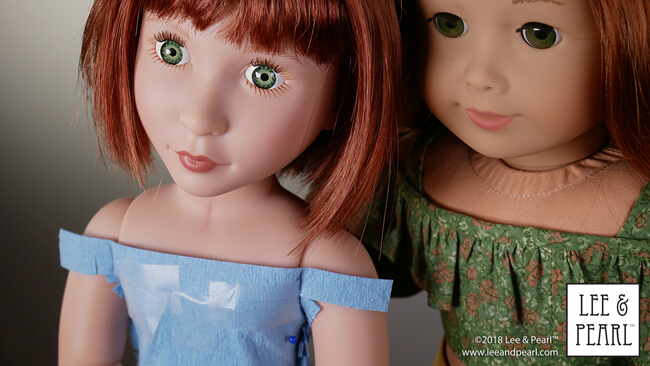 COMING SOON from Lee & Pearl! We are hard at work re-designing our popular Pattern 1035: Olá Brasil! Off-the-Shoulder Samba Top, Bahia Dress and Baiana Headwrap for 16 Inch A Girl for All Time Dolls and 14 1/2 Inch Wellie Wisher and similar dolls.