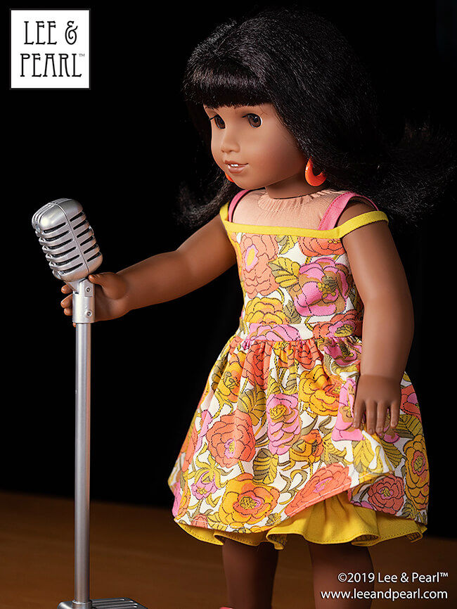 What a difference a TWEAK makes. We created great, new off-the-shoulder looks using Lee & Pearl Pattern 1035: Olà Brasil! Samba Top and Bahia Dress for 18 inch American Girl, 16 inch A Girl for All Time and 14 1/2 inch Wellie Wisher dolls — and our new FREE BONUS tweak-the-pattern package. Get the pattern in our Etsy store, and the tweak in our latest newsletter!