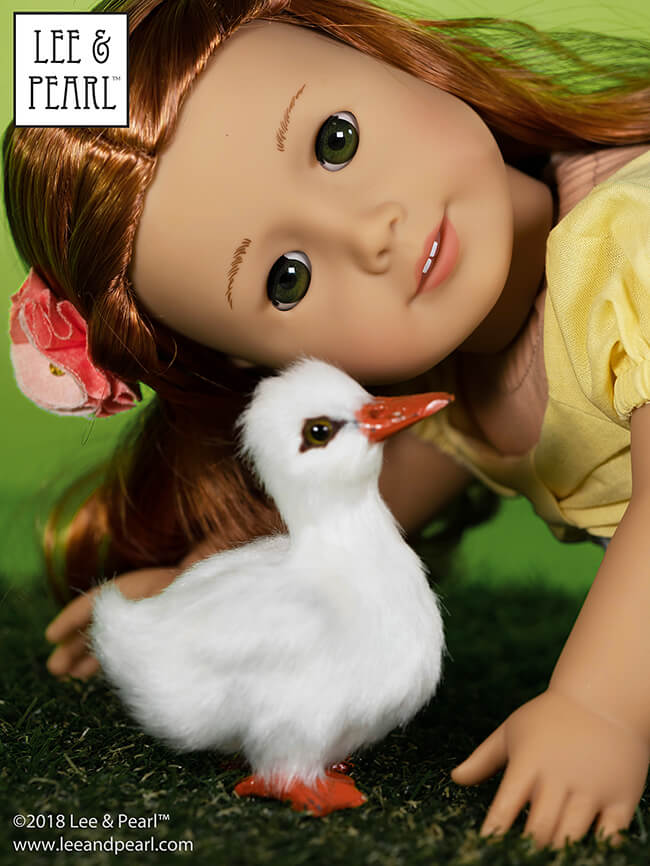 Join Lee & Pearl as we welcome American Girl® Girl of the Year™ Blaire Wilson! We made this Blaire-appropriate outfit using Pattern 1038: The Gift Bow Front Dress for Dolls and Pattern 2064: Posh Accessories Hat, Gloves, Fabric Flower and Jewelry for Dolls. Pattern 1038 is our current FREE PATTERN for newsletter subscribers. DON’T MISS OUT — join the mailing list today at www.leeandpearl.com