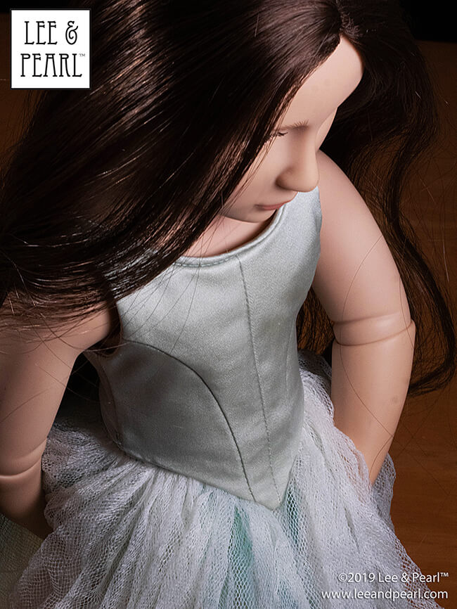 Lovely ballerina Giselle! COMING VERY SOON — Lee & Pearl Ballet Performance Patterns for 16 inch A Girl for All Time dolls and 14 1/2 inch WellieWishers and similar dolls! Our pattern maker has lovingly resized our iconic, just-like-the-real-thing 18 inch doll dance bodice and tutu patterns for our favorite new dolls. Make sure that you’ve signed up for the Lee & Pearl mailing list at www.leeandpearl.com and we’ll let you know as soon as these amazing new sizes are available!