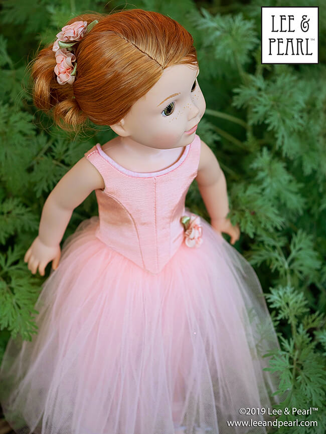 We are proud to announce the release of Lee & Pearl Ballet Performance patterns — newly redesigned for 16 inch A Girl for All Time® dolls and 14 1/2 inch WellieWishers® and similar dolls, as well as 18 inch American Girl® dolls. Buy both patterns, or get the discounted bundle for ultimate mix-and-match flexibility to make just-like-the-real-thing dance and recital tutus and costumes for all your favorite dolls.