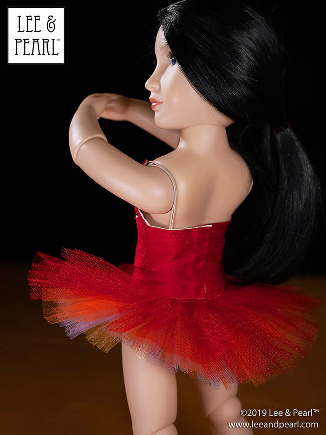 We are proud to announce the release of Lee & Pearl Ballet Performance patterns — newly redesigned for 16 inch A Girl for All Time® dolls and 14 1/2 inch WellieWishers® and similar dolls, as well as 18 inch American Girl® dolls. Buy both patterns, or get the discounted bundle for ultimate mix-and-match flexibility to make just-like-the-real-thing dance and recital tutus and costumes for all your favorite dolls.