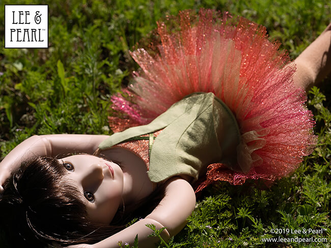 We are proud to announce the release of Lee & Pearl Ballet Performance patterns — newly redesigned for 16 inch A Girl for All Time® dolls and 14 1/2 inch WellieWishers® and similar dolls, as well as 18 inch American Girl® dolls. Buy both patterns, or get the discounted bundle for ultimate mix-and-match flexibility to make just-like-the-real-thing dance and recital tutus and costumes for all your favorite dolls.
