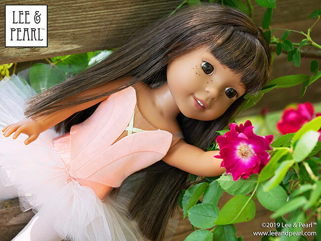 We are proud to announce the release of Lee & Pearl Ballet Performance patterns — newly redesigned for 16 inch A Girl for All Time® dolls and 14 1/2 inch WellieWishers® and similar dolls, as well as 18 inch American Girl® dolls. Buy both patterns, or get the discounted bundle for ultimate mix-and-match flexibility to make just-like-the-real-thing dance and recital tutus and costumes for all your favorite dolls.