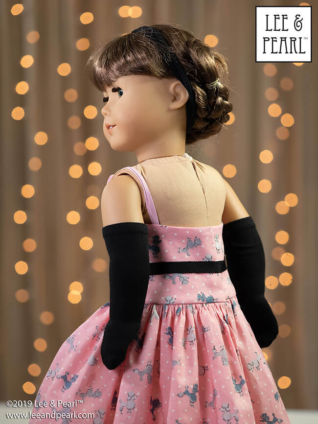 Introducing a new dance and glamorous evening gown pattern for American Girl dolls from Lee & Pearl - Pattern 1076 Grand Gala Dropped Waist Ballgown with Evening Gloves and Russian Ballet Bodice with Neo-Classical Tutu, Basque and Panty for 18 inch dolls. In honor of Cyber Week and holiday gift sewing, this pattern will be ON SALE at 20% off through Thursday, December 12, 2019.