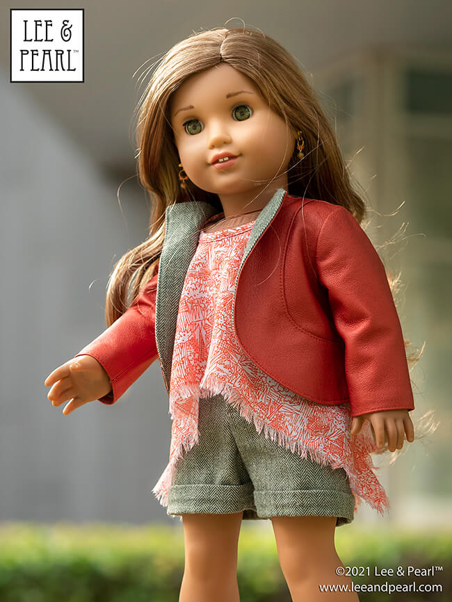 Welcome Molly McIntire® back to the world of American Girl® with 10% off Lee & Pearl patterns designed especially for her — Pattern 1943: Molly Waves Goodbye 1940s Suit, and Pattern 2021: The Glengarry Hat. We love the authentic look of these 40s-inspired patterns. We also love using the pieces in our modern girls' wardrobes! Check out our latest newsletter to see some of our favorite examples, then head on over to our Etsy shop to get the patterns ON SALE through Friday, 6/3/22.