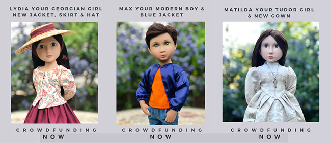 Meet the Dollmaker — Lee & Pearl interview Frances Cain, the creator of the A Girl for All Time® line of historical and modern 16 inch play dolls | Photo: 2019 Crowdfunding Campaing ENDING SOON. Image courtesy of Daughters of History Ltd.