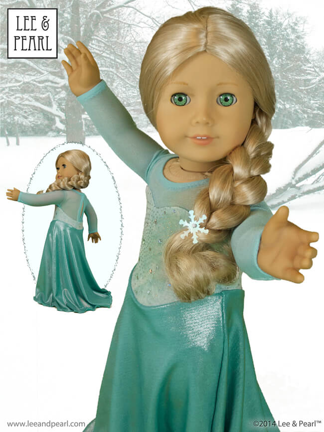 INTRODUCING the NEW Lee & Pearl Dance and Sports Performance Pattern Bundle which includes our Pattern 1051: Ballet Basics, Pattern 1054: Superheroes! Cosplay Costumes, and Pattern 1055: Skating Dresses for 18 Inch Dolls, like our American Girl doll. As an added BONUS, we're including the ICE PRINCESS GOWN tweak, which turns the bodysuit bodices into a range of beautiful formal gowns. Find this pattern bundle in the Lee & Pearl Etsy store -- at a significant discount from the separate pattern prices.