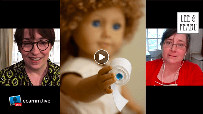 JOIN US for LUNCH WITH LEE & PEARL, a twenty minute livestream chat on the Lee & Pearl Facebook page, every day at 2pm Eastern / 1pm Central / 12pm Mountain / and 11am Pacific. We'll answer your questions and talk about everything from sewing patterns and crafts to COVID-19 epidemiology and stay-at-home survival strategies. Let's face it, we could all use a little more connection right now — please join us!