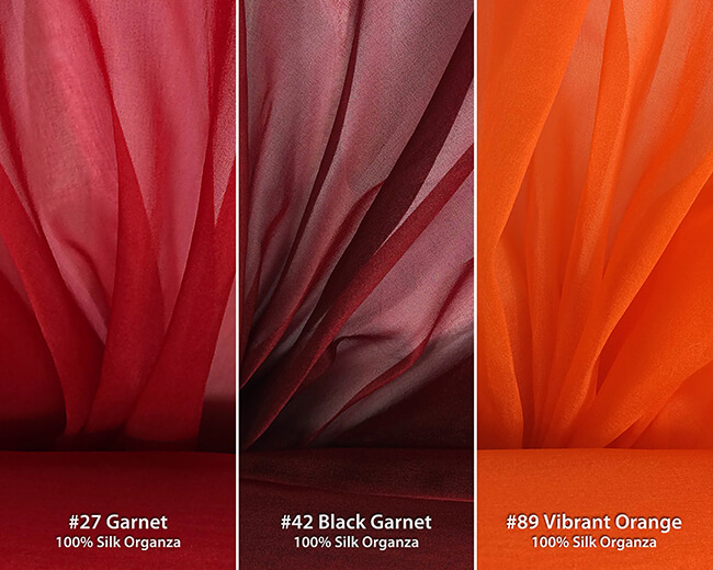 Browse over 100 beautiful colors of 100% SILK ORGANZA fabric from Lee & Pearl — cut-to-order at close-to-wholesale prices! We've completed the sales prep for all 100-plus bolts of shimmering silk organza from our recent estate purchase of traditional Korean fabrics, and we're thrilled to announce that both pre-cut kits and by-the-yard listings are now LIVE in the Fabric & Trim Kits section of the leeandpearl Etsy store. Enjoy!