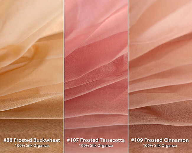 Browse over 100 beautiful colors of 100% SILK ORGANZA fabric from Lee & Pearl — cut-to-order at close-to-wholesale prices! We've completed the sales prep for all 100-plus bolts of shimmering silk organza from our recent estate purchase of traditional Korean fabrics, and we're thrilled to announce that both pre-cut kits and by-the-yard listings are now LIVE in the Fabric & Trim Kits section of the leeandpearl Etsy store. Enjoy!