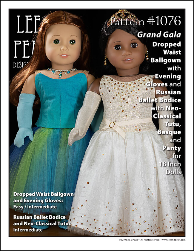 Thanksgiving is a hop, skip and jeté away, which means that for dancers — and the costumers, volunteers and parents who dress them — it’s less than a month until Nutcracker opening night! But you still have time to create your own Nutcracker ballet performance costumes for the dolls and doll-lovers in your life using our just-like-the-real thing patterns for 18 inch, 16 inch and 14 ½ inch dolls!