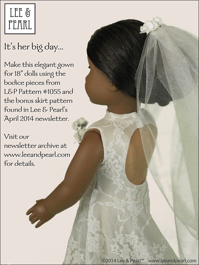 It's her big day! Tweak the Pattern using Lee & Pearl Pattern 1055